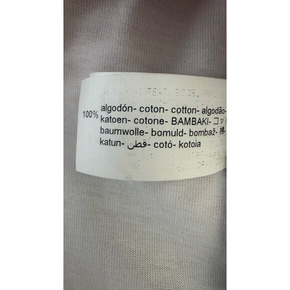 NWT Zara Medium White T-Shirt With Red Striped Flutter Sleeves 100% Cotton - Picture 4 of 14